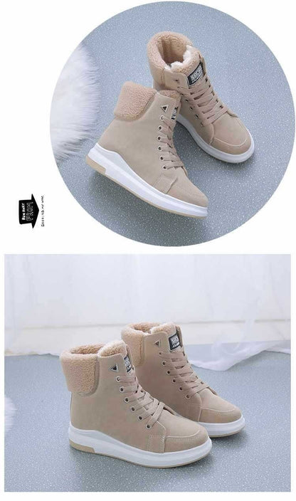 Martin Boots For Women Fleece-lined Warm All-matching - 16th Avenue