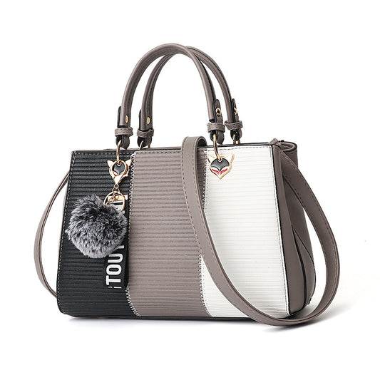 Women's Hairball Ornament Messenger Crossbody Shoulder HandBag