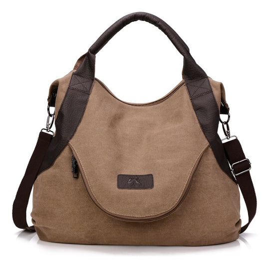 Women's Minimalist Retro Shoulder Crossbody Vintage Canvas Bag