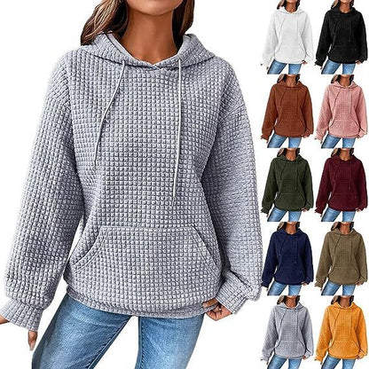 Women's Loose Casual Solid Color Long-sleeved Sweater - 16th Avenue