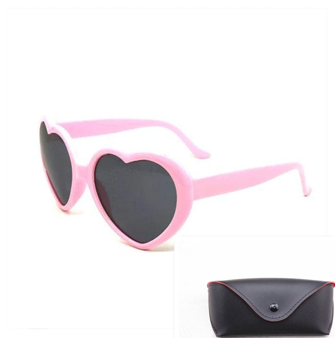 Heart-shaped Lights Become Love Special Effects Sunglasses