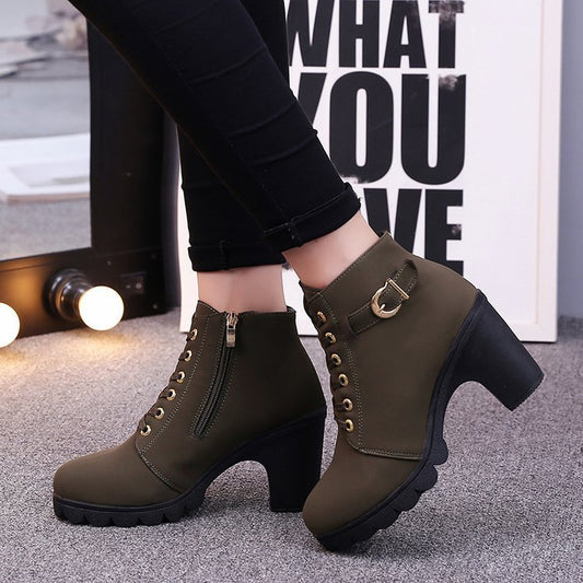 Cross strappy Martin Boots
