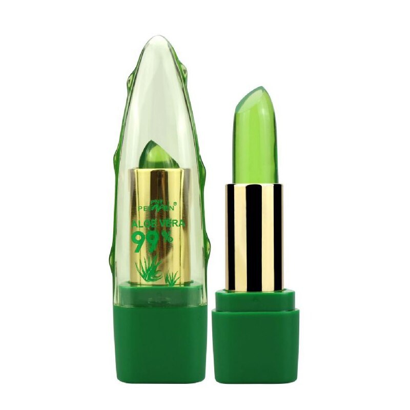 Aloe Vera Gel Color Changing Lipstick Gloss Anti-drying Desalination Lip Balm