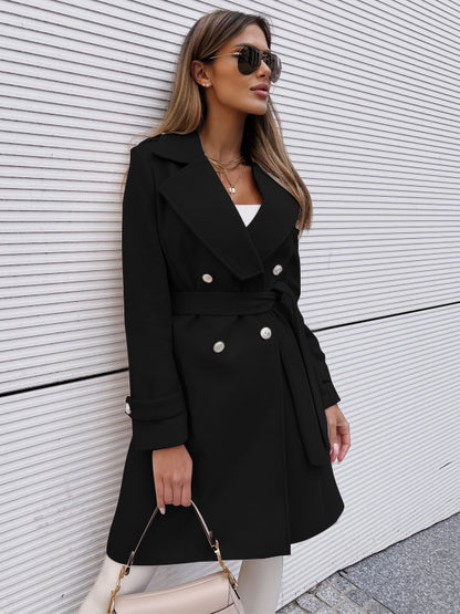 Autumn And Winter Woolen Women's Coat