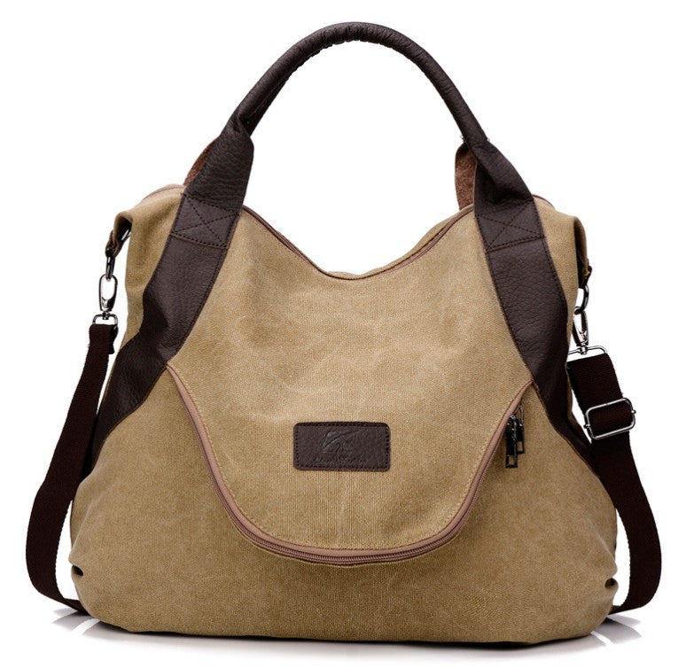 Women's Minimalist Retro Shoulder Crossbody Vintage Canvas Bag