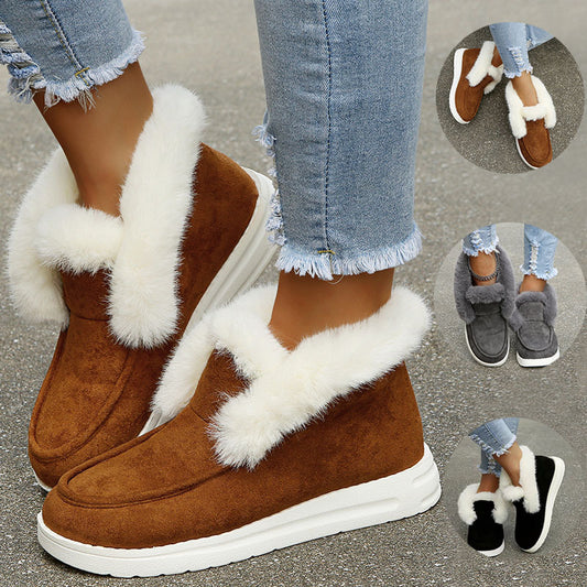 Winter Ankle Plush Fur Boots