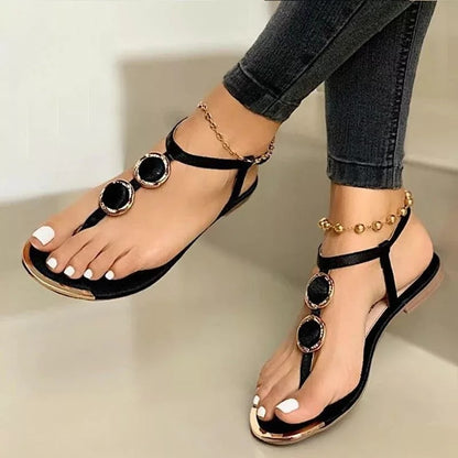 Women's Flat Summer Beach Sandals - 16th Avenue
