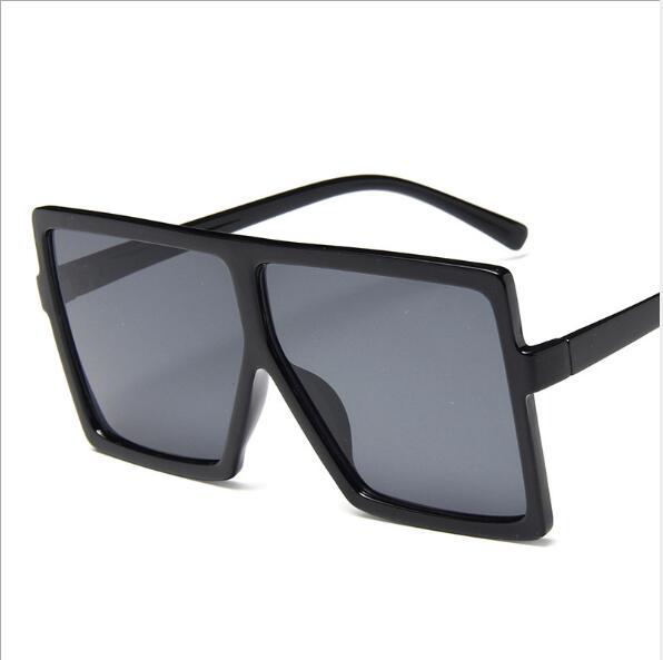 Square Oversized Women's Sunglasses Brand Designer