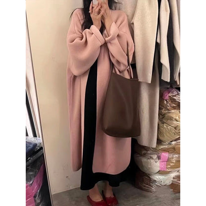 Women's Cardigan Loose Plus Size Fall Maxi Coat