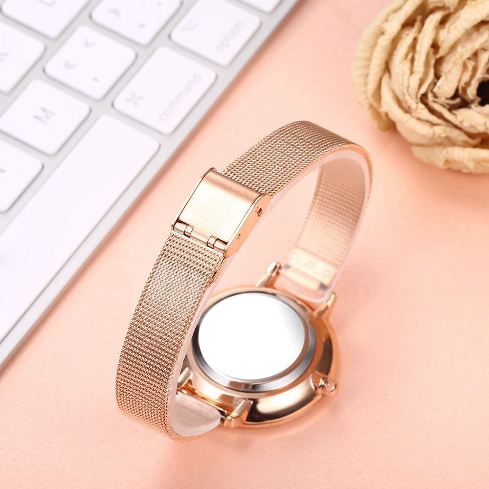 Women's Starry Quartz Mesh Watch