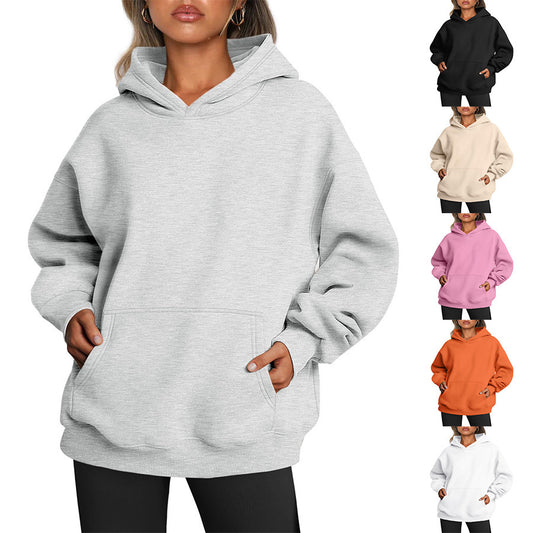 Women's Oversized Fleece Loose Hoodie