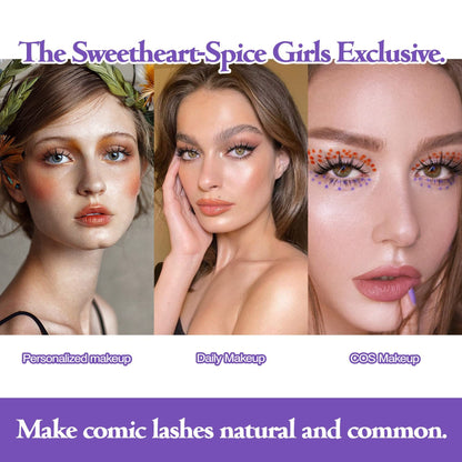 5 Pairs Manga Lashes New Arrival Anime Cosplay Natural Wispy Korean Makeup Artificial False Eyelashes - 16th Avenue