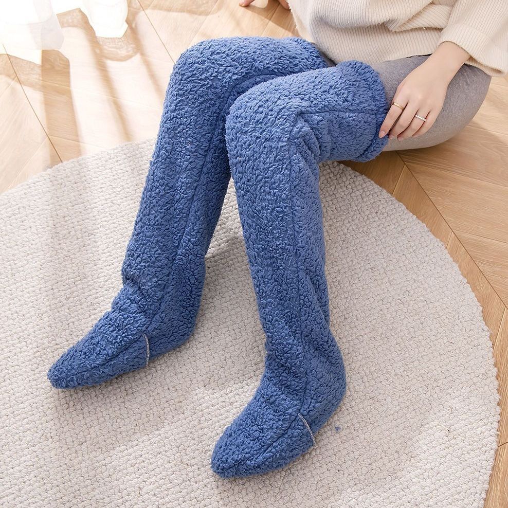 Over Knee High Fuzzy Long Fall Winter Indoor Socks