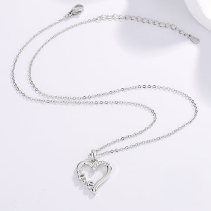 Creative Heart Design Titanium Steel LOVE Pendant Necklace - 16th Avenue