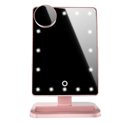 Touch Screen Makeup Mirror With 10X Magnifying Mirrors Lights - 16th Avenue