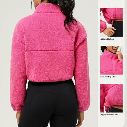 Sports And Leisure Autumn And Winter Thickening Plush Short Top Outdoor Sport Jacket - 16th Avenue