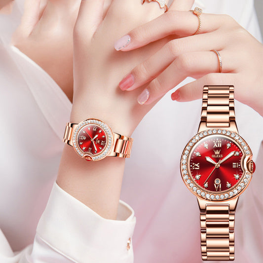 Olevs Explosions Waterproof Ladies Luxury Watch