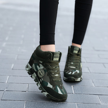 Women's Casual Camouflage Increased Sneakers - 16th Avenue