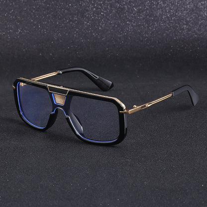 Retro Square European And American Large Frame Sunglasses - 16th Avenue