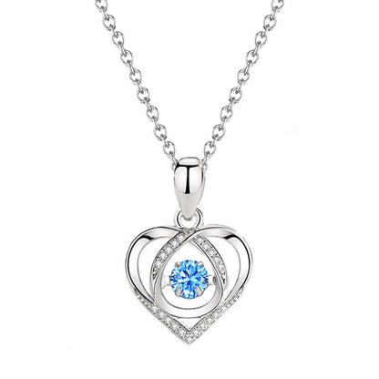 Women's Beating Heart Korean-style Valentine's Day Gift Pendant Necklace - 16th Avenue