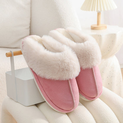 Winter Warm Plush Home Fur Slippers Women/Couple Soft lined - 16th Avenue