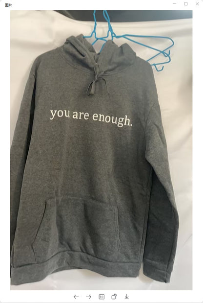 Dear Person Behind Me Letter Printed Trendy Drawstring Hoodie