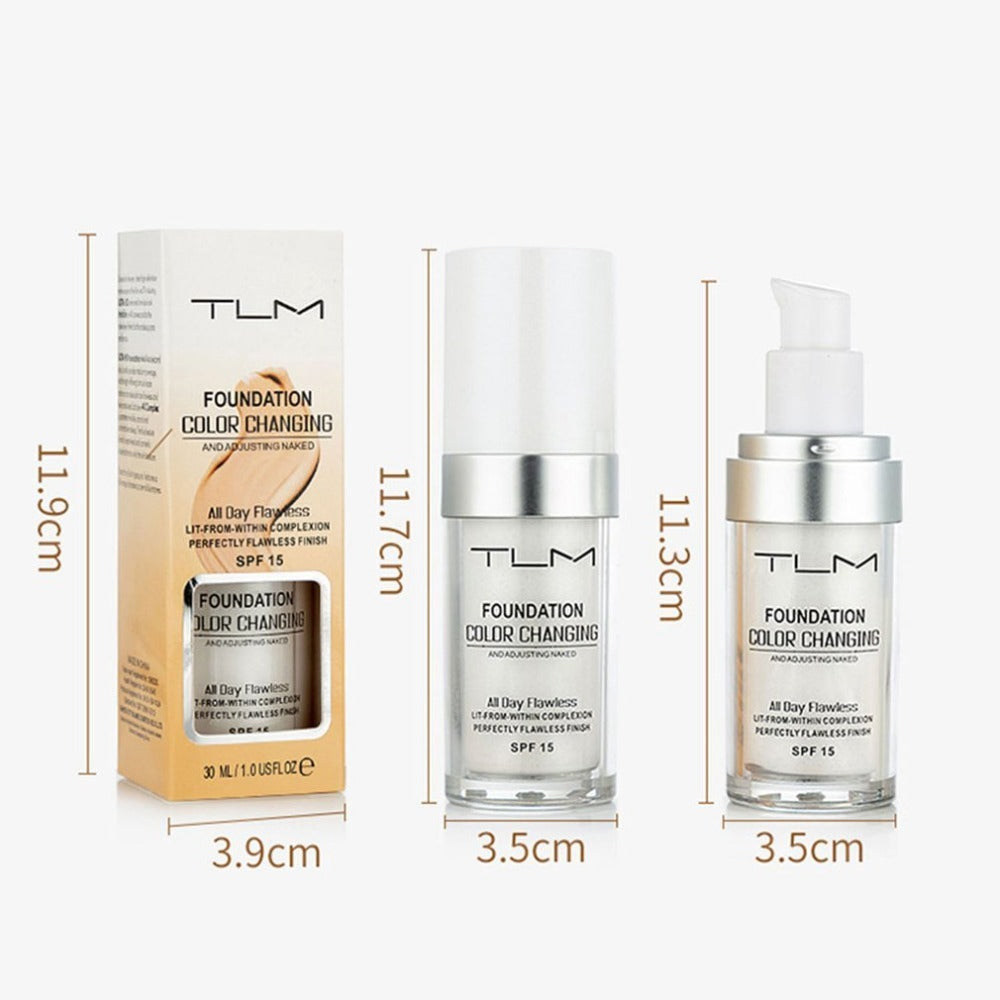 Temperature Liquid Foundation Concealer Natural Color Makeup