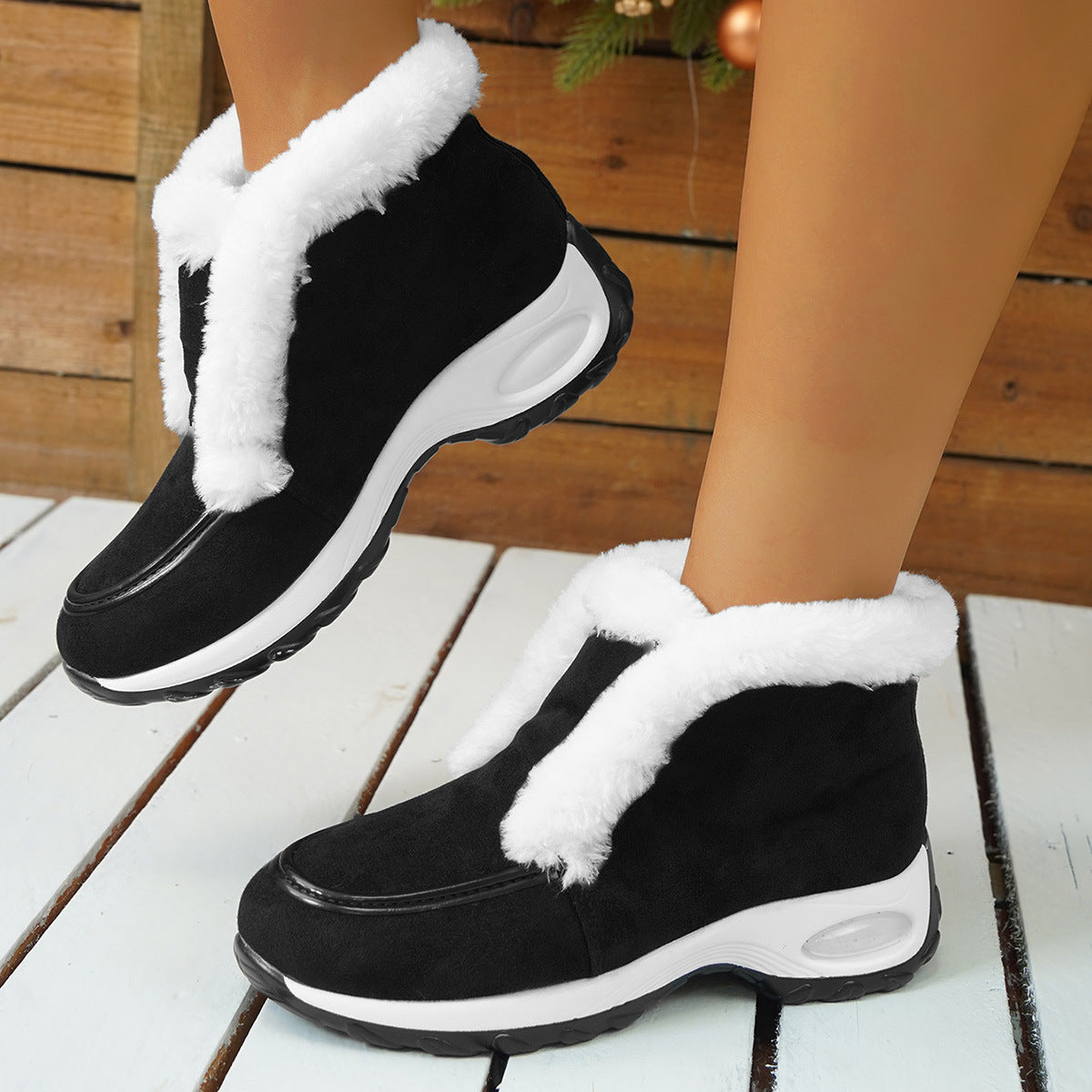 Women's Air-cushion Sole Fashion Snow Boots