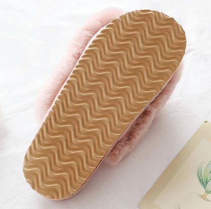 Fashion Autumn Winter Indoor Platform Thermal Cotton Slippers