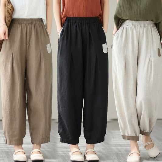 Japanese/Korean style Loose Large Size Slimming High Waist Pants