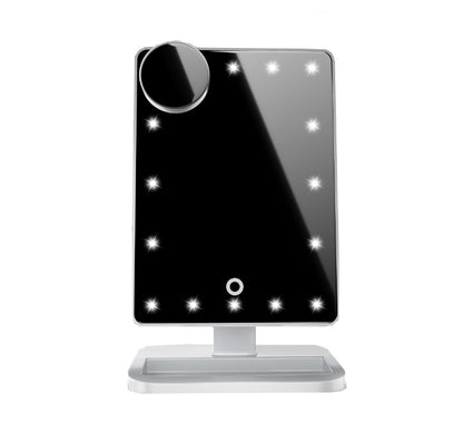 Touch Screen Makeup Mirror With 10X Magnifying Mirrors Lights - 16th Avenue