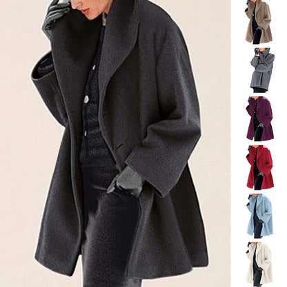 Women's Trendy Autumn and Winter Woolen Coat