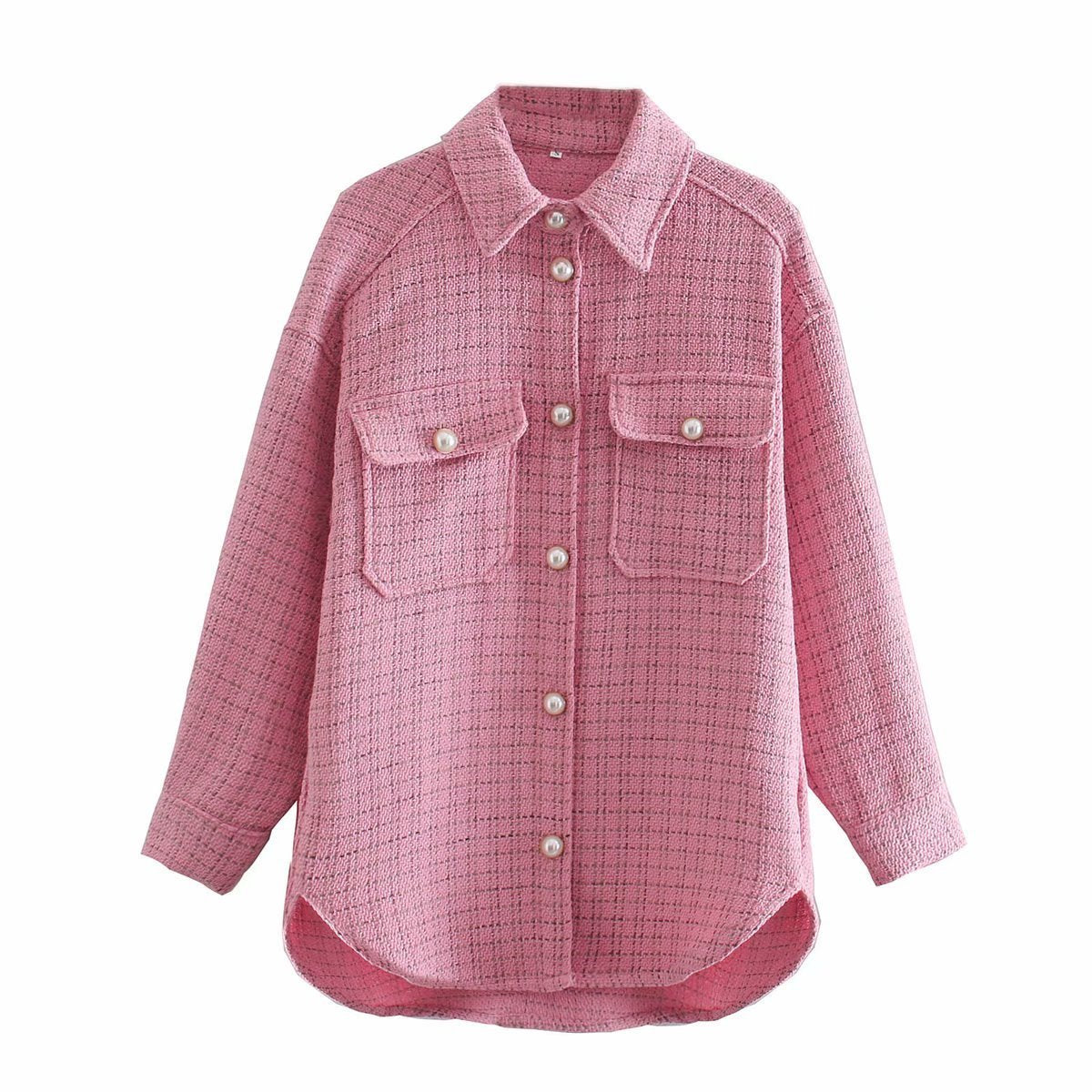 Women's Elegant Plaid Pattern Thick Autumn Winter Long Sleeve Coat