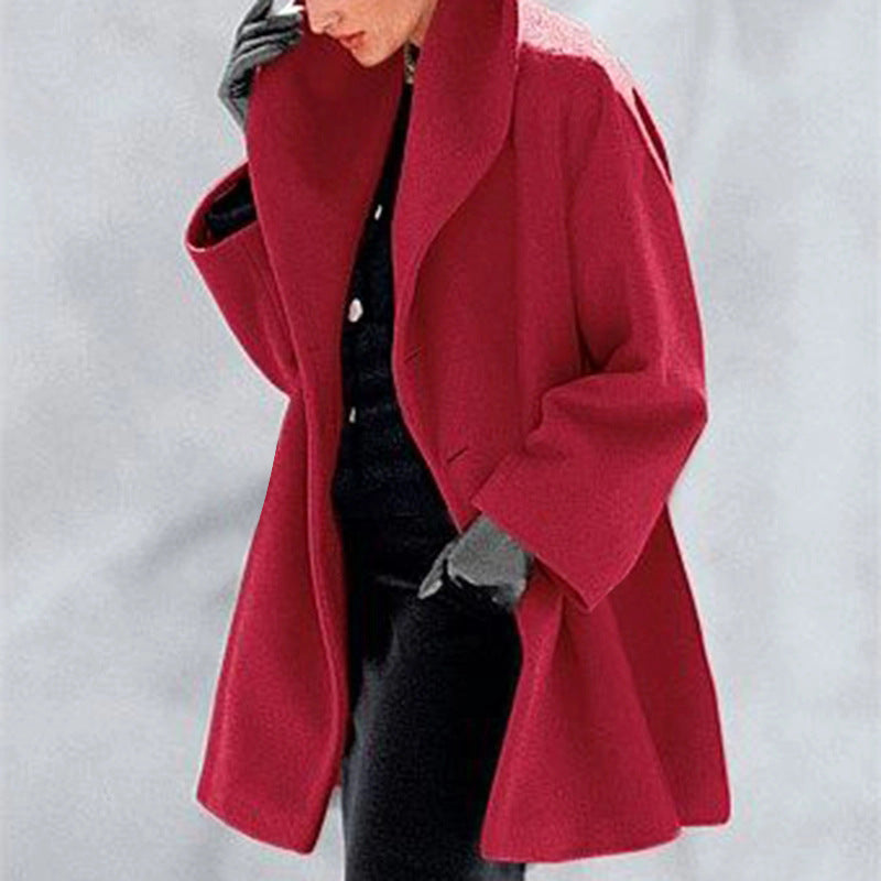 Women's Trendy Autumn and Winter Woolen Coat