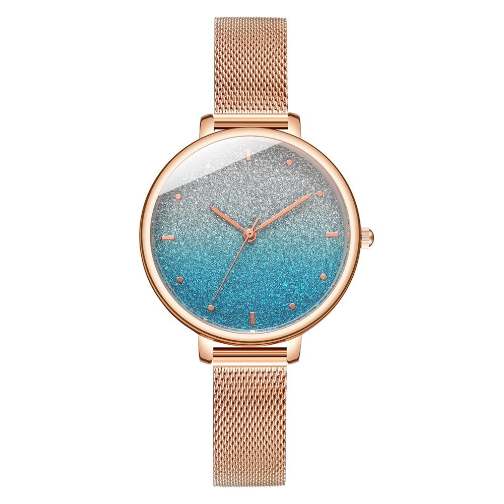 Women's Starry Quartz Mesh Watch