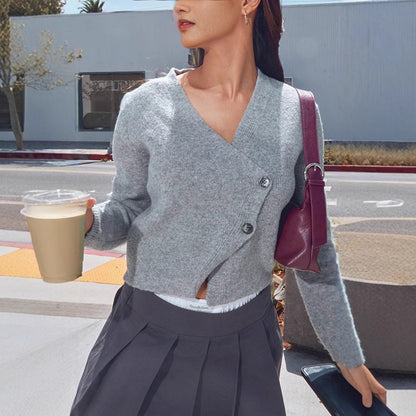 Women's Top Button Cardigan Sweater - 16th Avenue