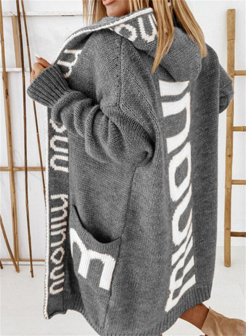 Women's Fashion Mid-length Cardigan Sweater