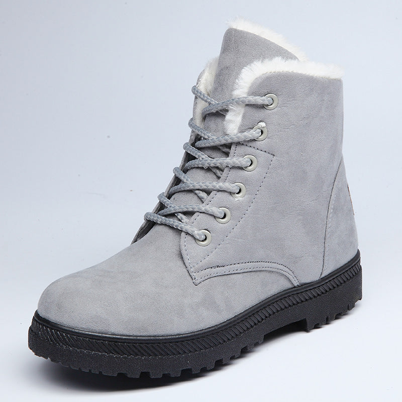 Winter Snow Boots With Warm Plush Ankle