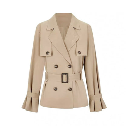 16th Avenue Slim Double-Breasted Long Trench Coat - Women's Fashion - Women's Clothing - Jackets & Coats - Jackets