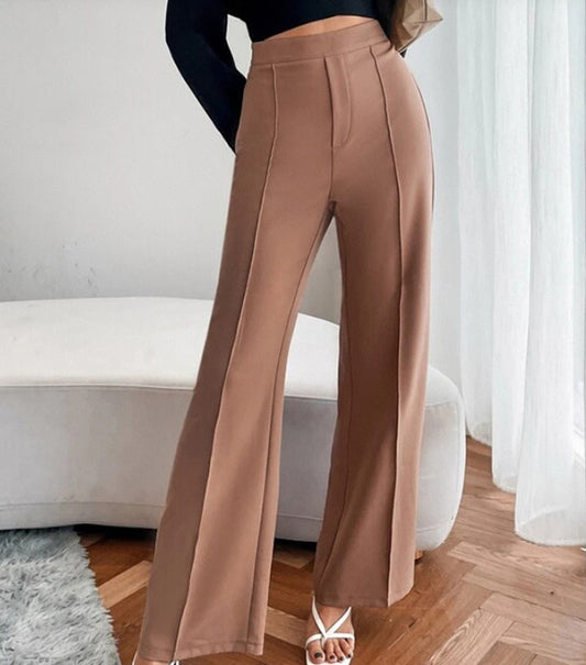 Loose Straight Pants Women's High Waist Casual Trousers