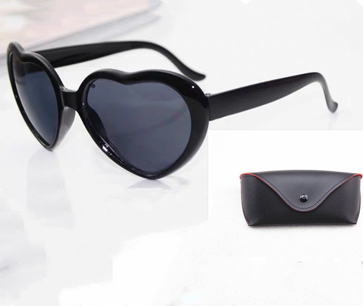 Heart-shaped Lights Become Love Special Effects Sunglasses