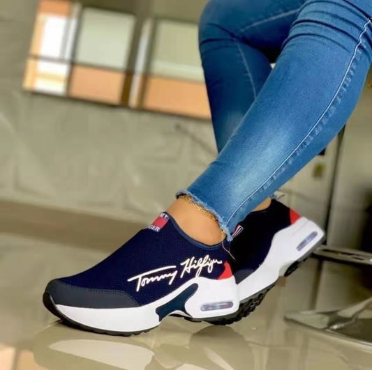 Air Cushion Lazy Dad Slip-on Sneakers For Women