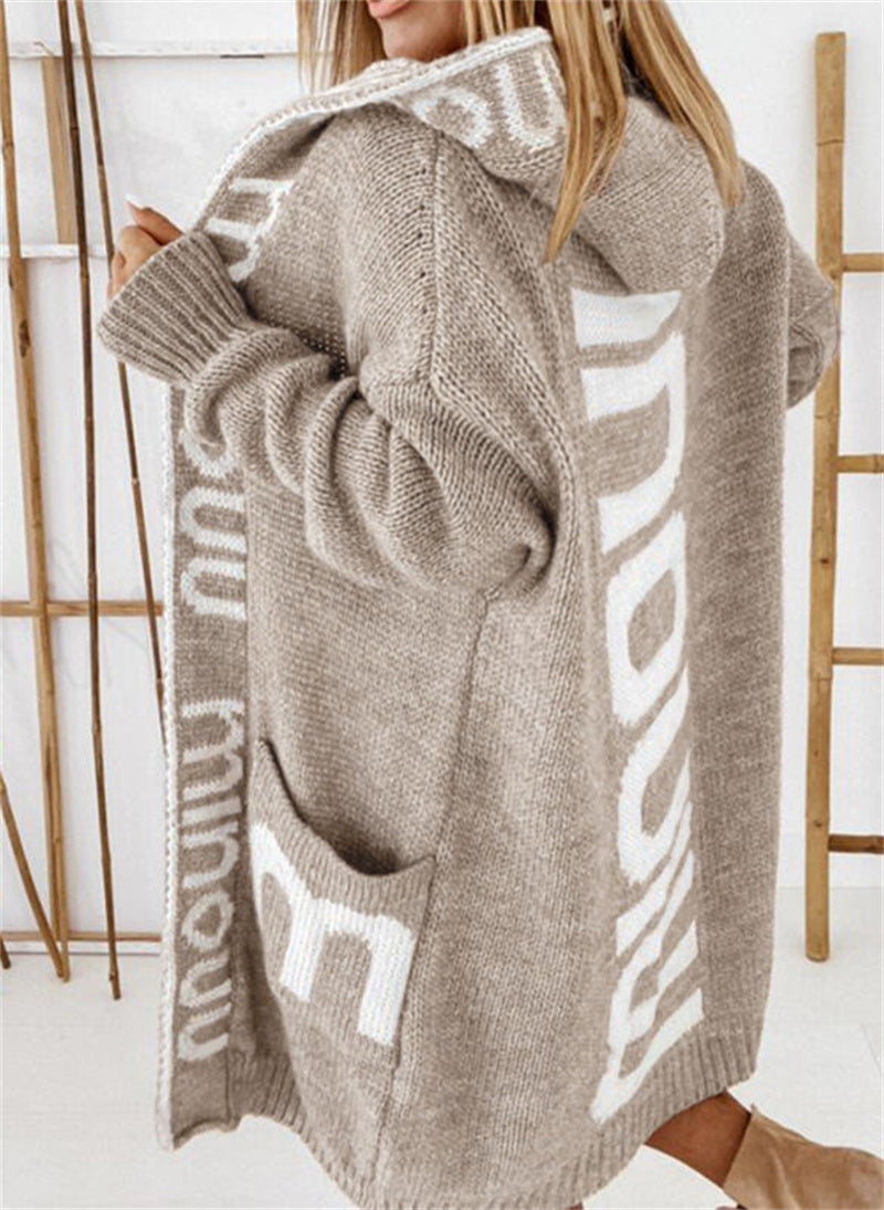 Women's Fashion Mid-length Cardigan Sweater