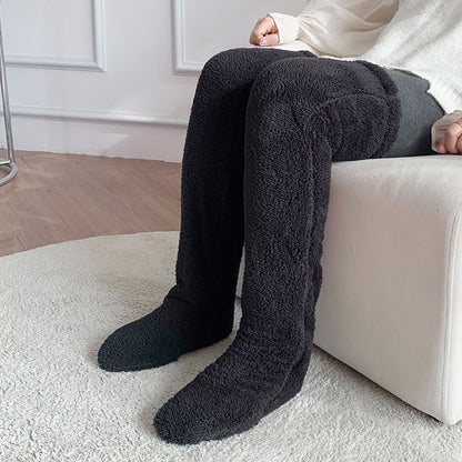 Over Knee High Fuzzy Long Fall Winter Indoor Socks