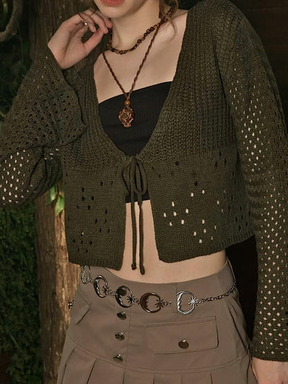 16th Avenue Womens Knit Bell Sleeve Cardigan - Women's Clothing
