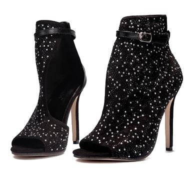 Fishbill Rhinestone Heels - 16th Avenue