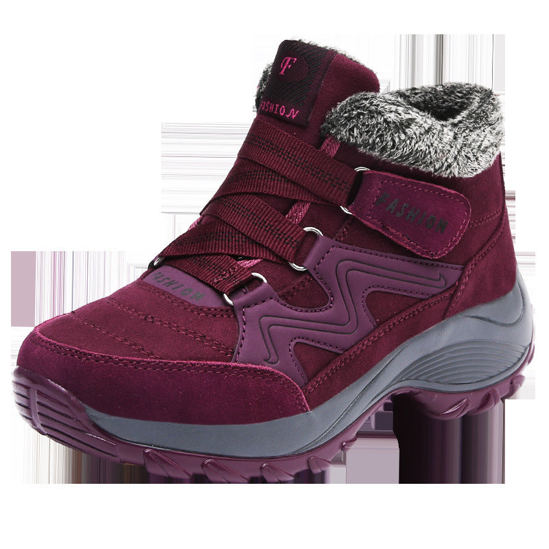 Hiking Shoes For Women Real Leather Waterproof Non-Slip Outdoor Hiking Boots
