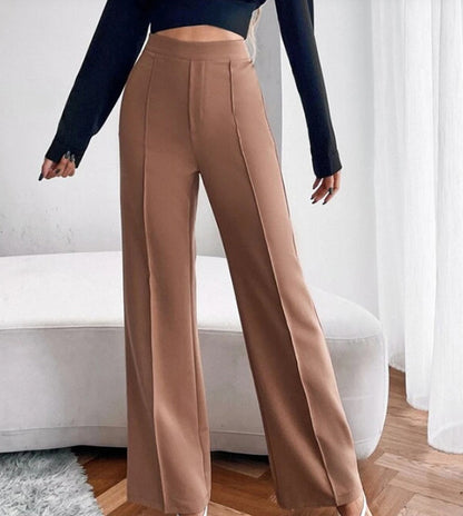 Loose Straight Pants Women's High Waist Casual Trousers - 16th Avenue