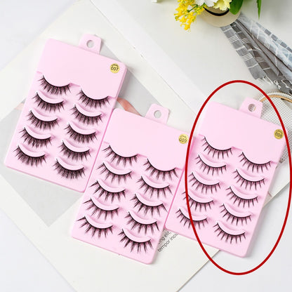 5 Pairs Manga Lashes New Arrival Anime Cosplay Natural Wispy Korean Makeup Artificial False Eyelashes - 16th Avenue