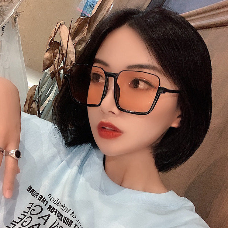 Retro Fashion Net Red Square Sunglasses
